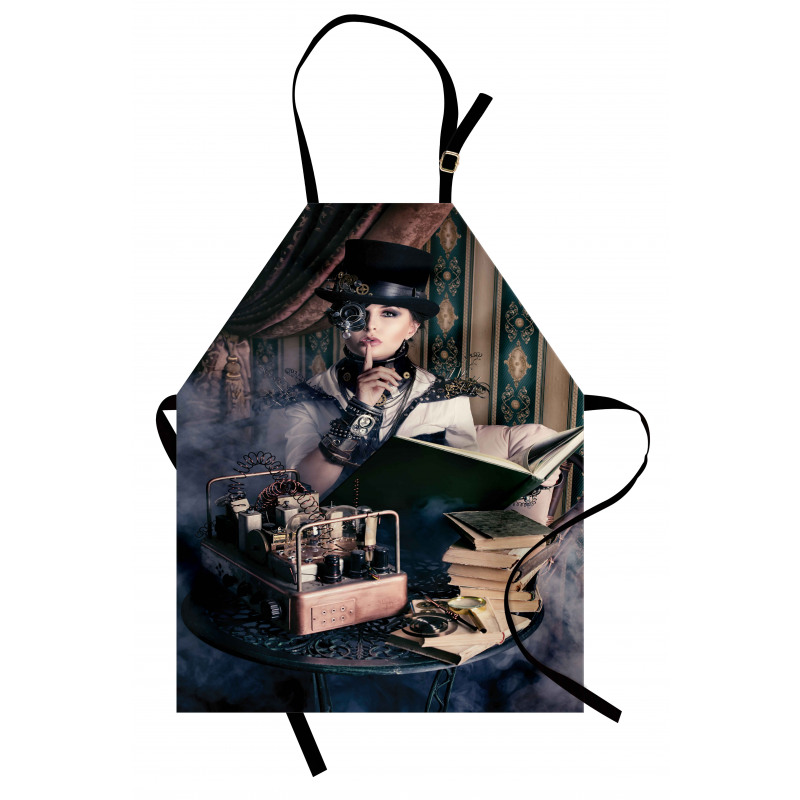 Steampunk Woman Vintage Apron