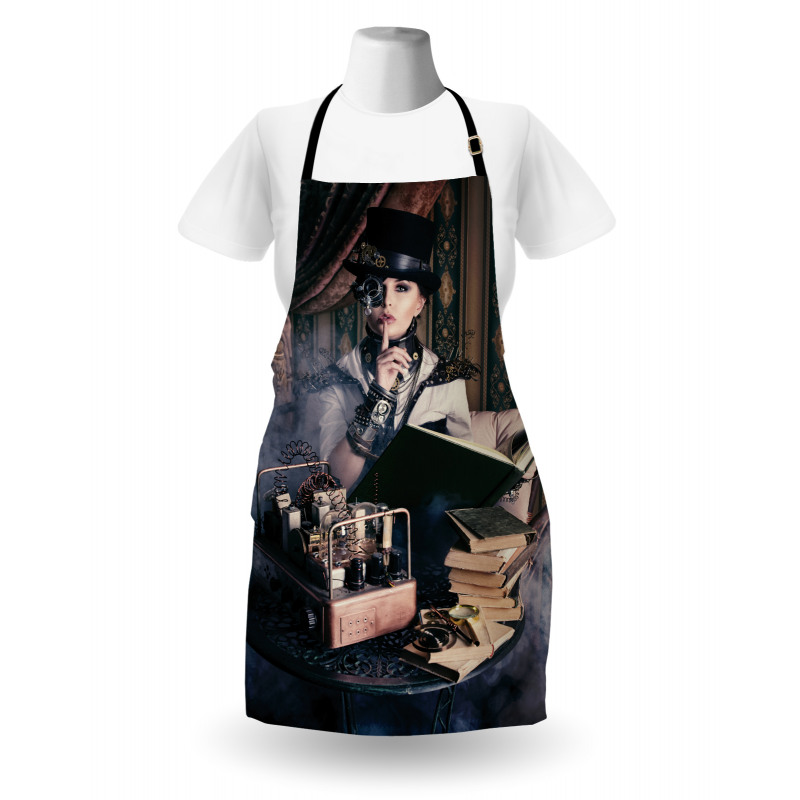 Steampunk Woman Vintage Apron