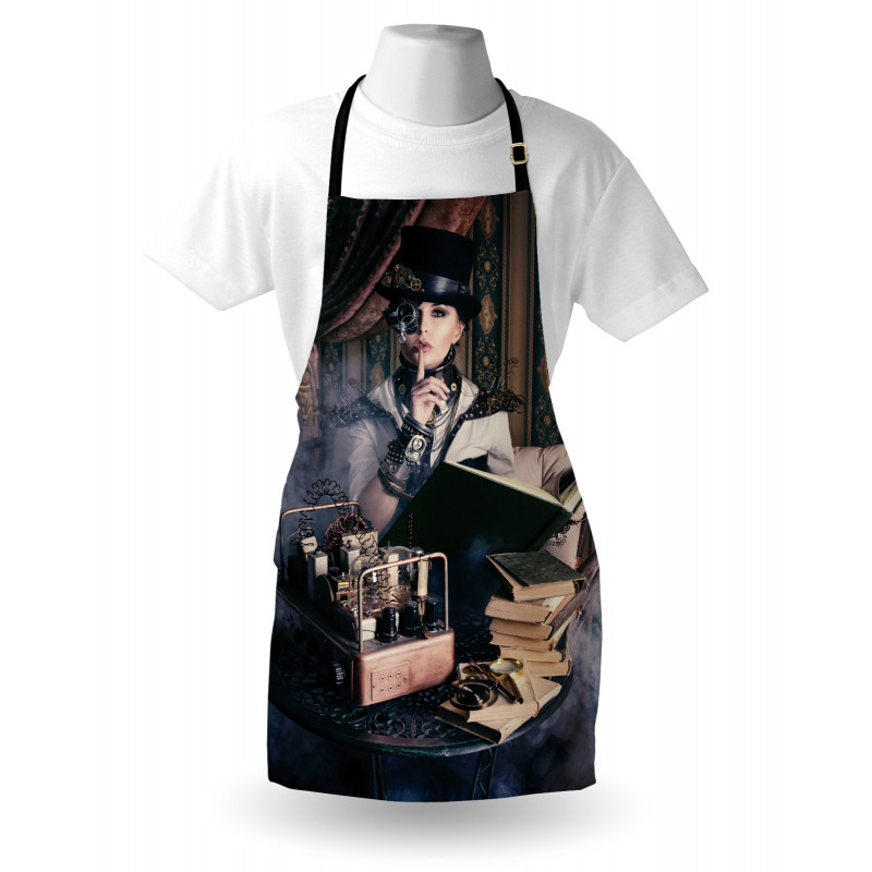 Steampunk Woman Vintage Apron