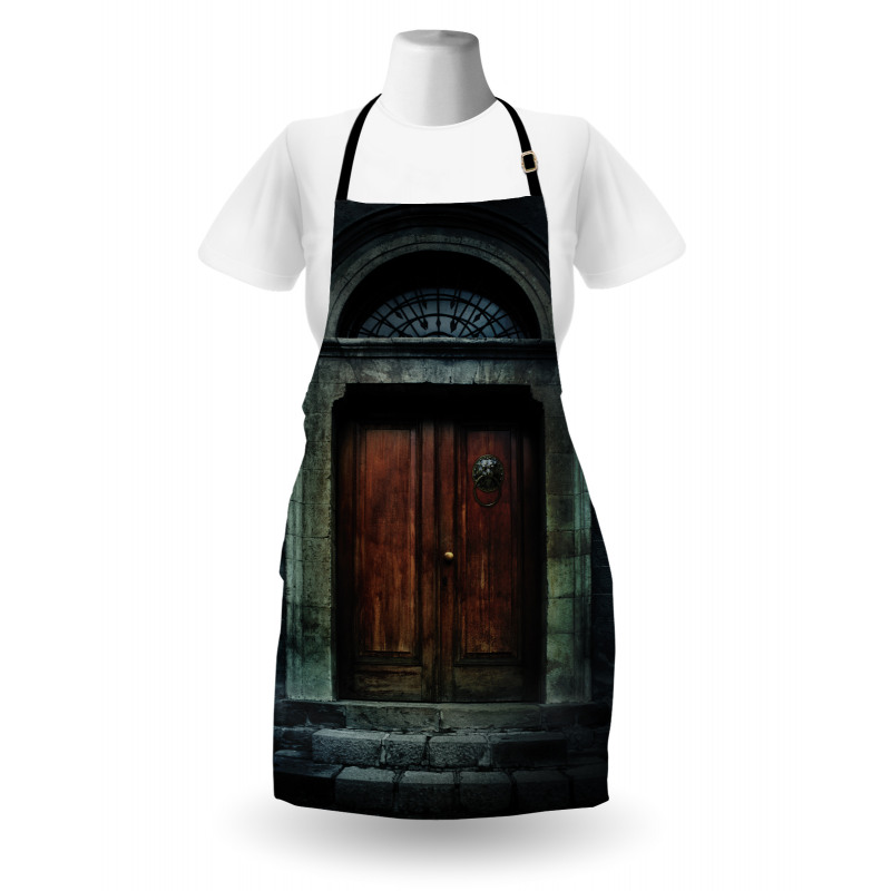 Antique Wooden Door Apron