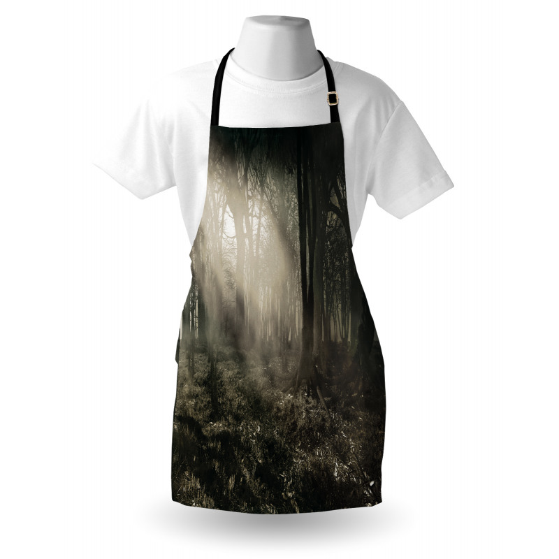 Nostalgic Dark Forest Apron