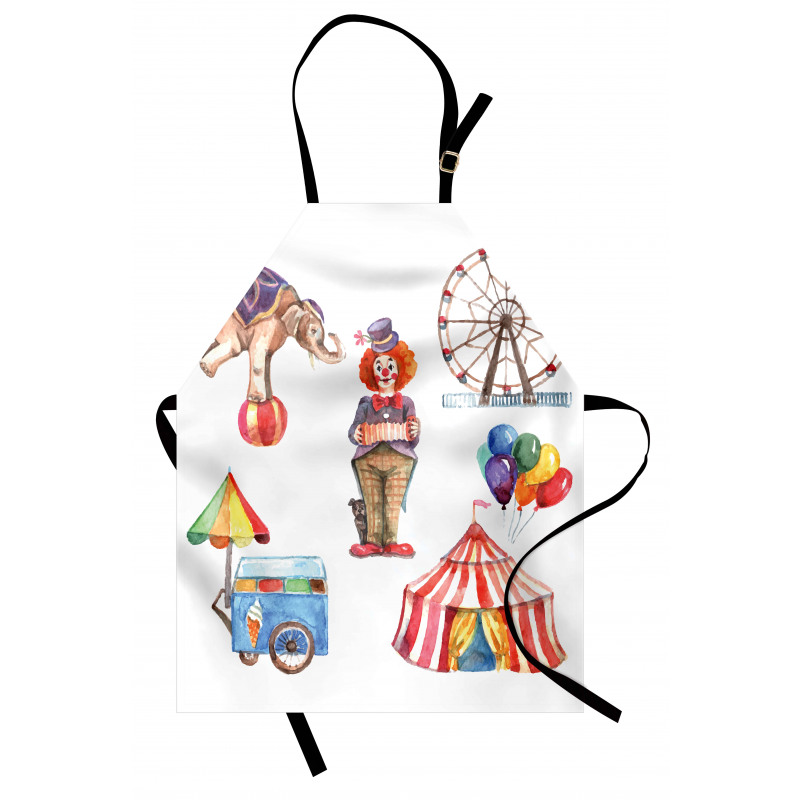 Clown Elephant Circus Apron