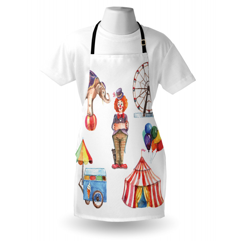 Clown Elephant Circus Apron