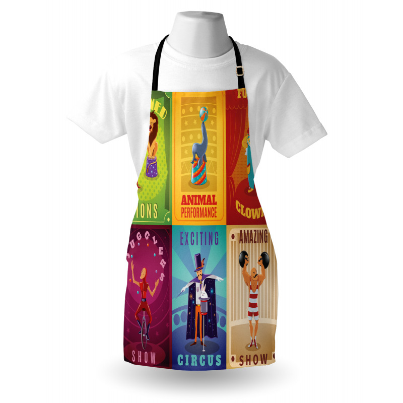 Retro Circus Animals Apron