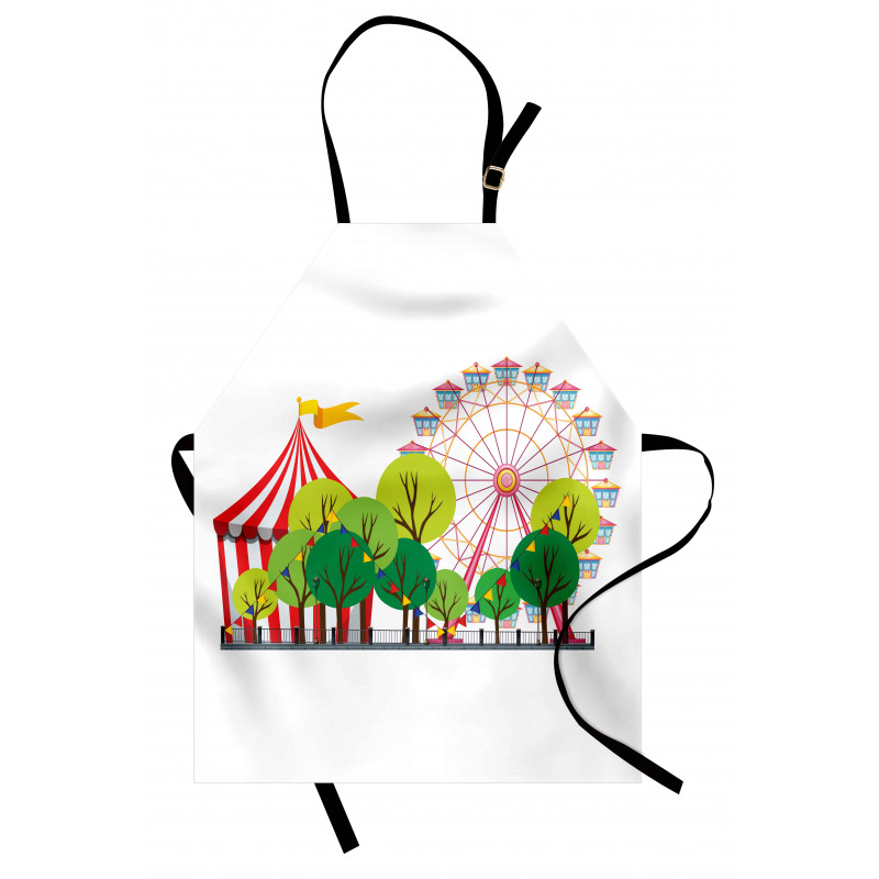 Circus Carnival Scene Apron