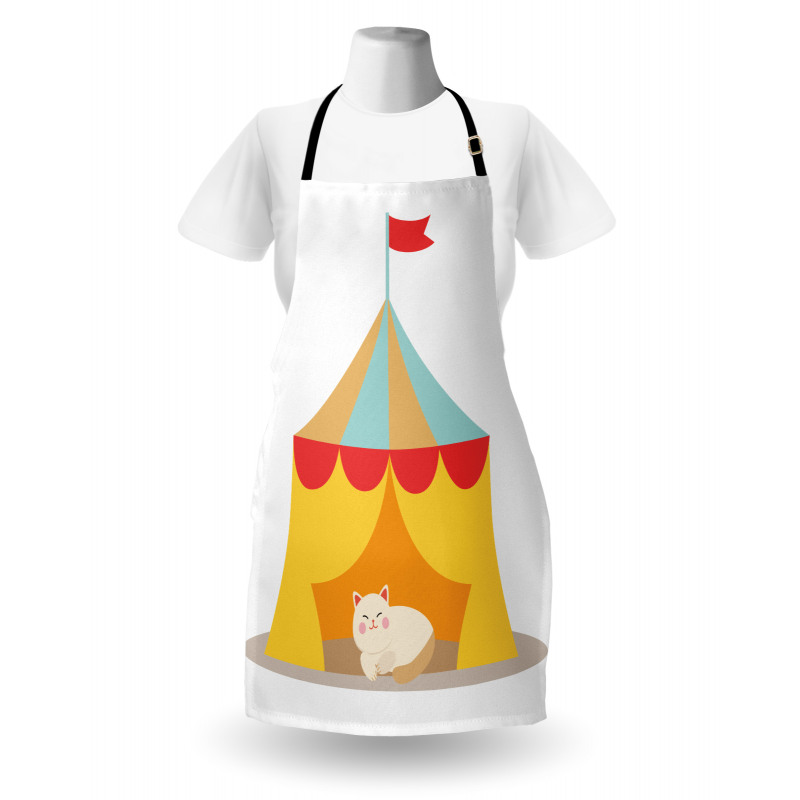 Furry Cat in a Circus Apron