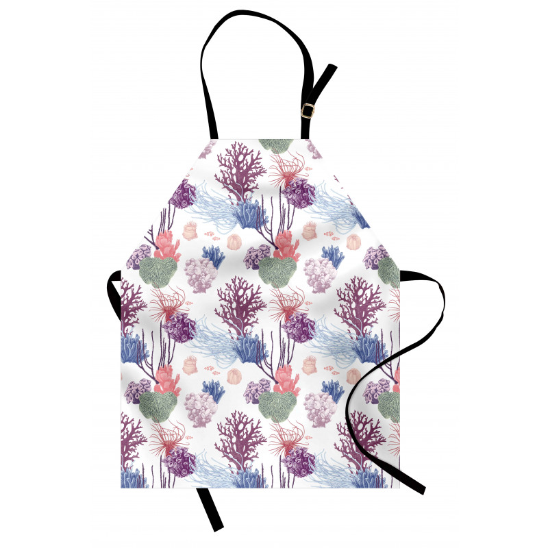 Engraved Reef Coral Designs Apron
