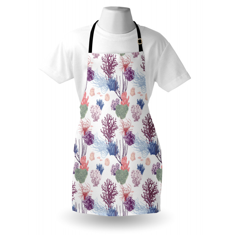 Engraved Reef Coral Designs Apron