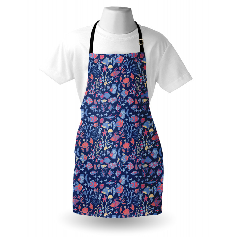 Jellyfish and Seaweed Apron