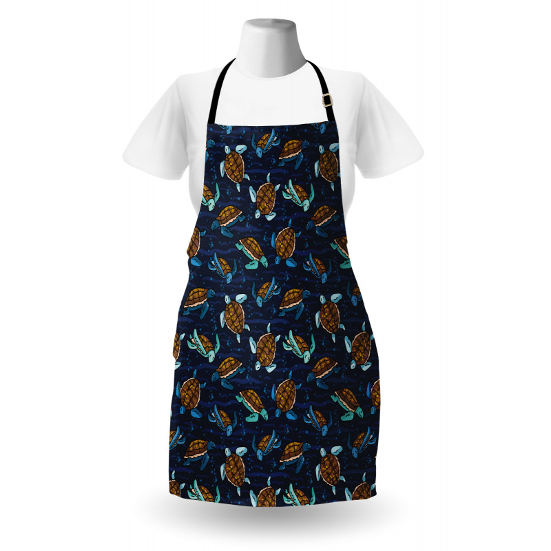 Cartoon Ocean Life Apron