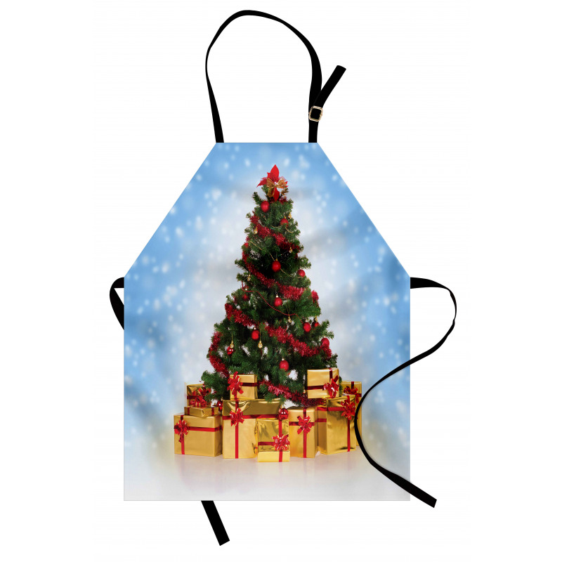 Fir Tree Snowy Weather Apron