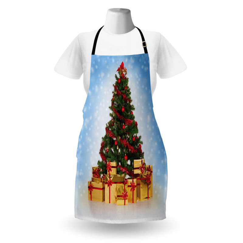 Fir Tree Snowy Weather Apron