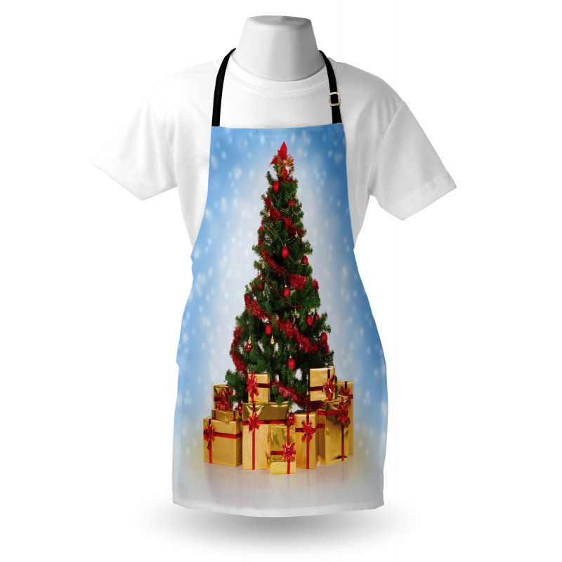 Fir Tree Snowy Weather Apron