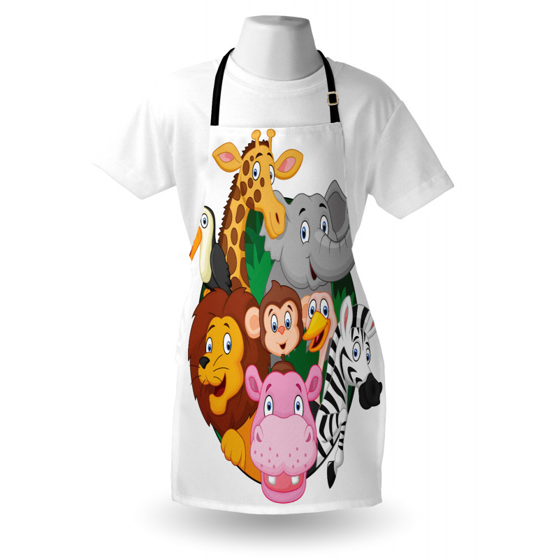 Exotic Safari Animals Apron