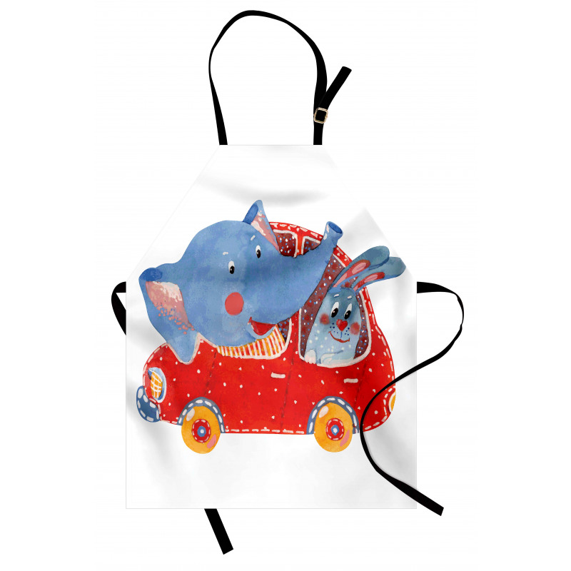 Funny Animal in a Car Apron