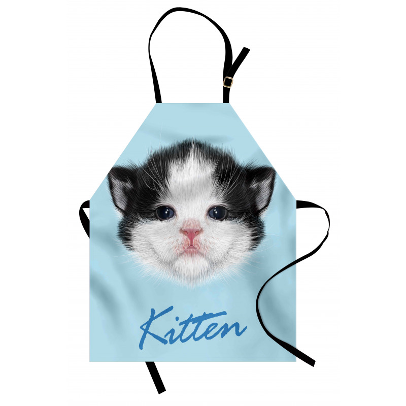 Furry Pink Nose Kitten Apron