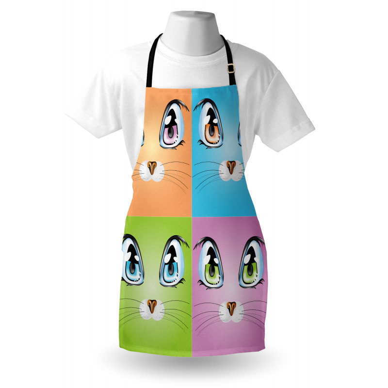 Colorful Animal Kitten Apron