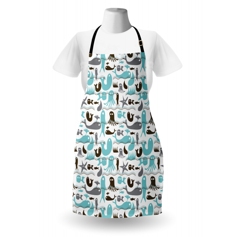 Jellyfish Whale Underwater Apron