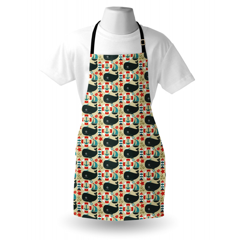 Lighthouse Anchor Stars Boat Apron