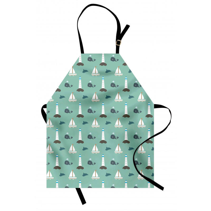 Lighthouse Sailing Boats Apron