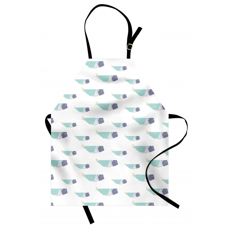 Origami Style Mammal Fish Apron