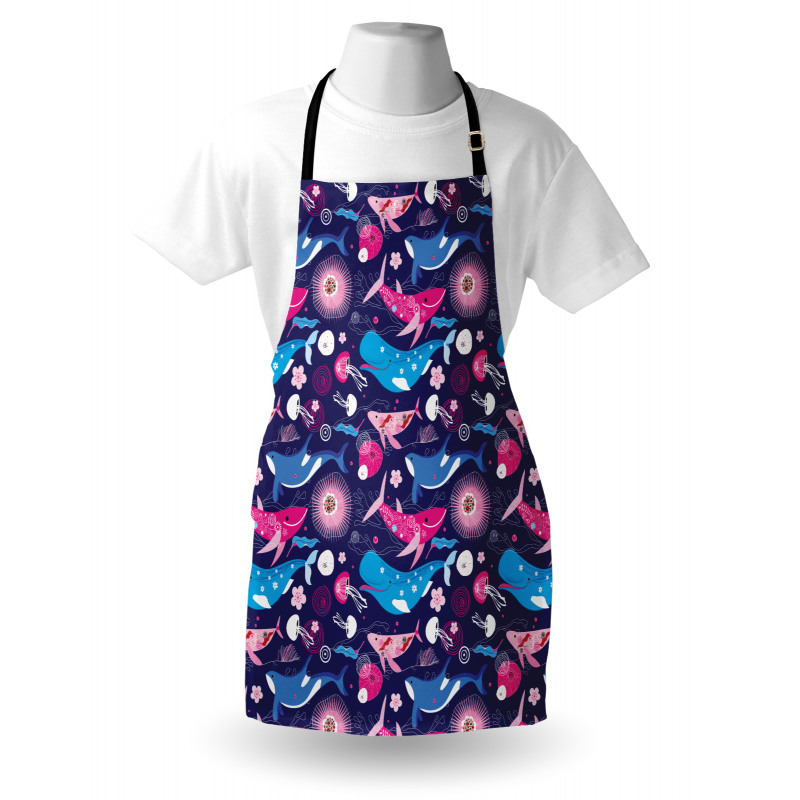 Floral Nautical Elements Apron