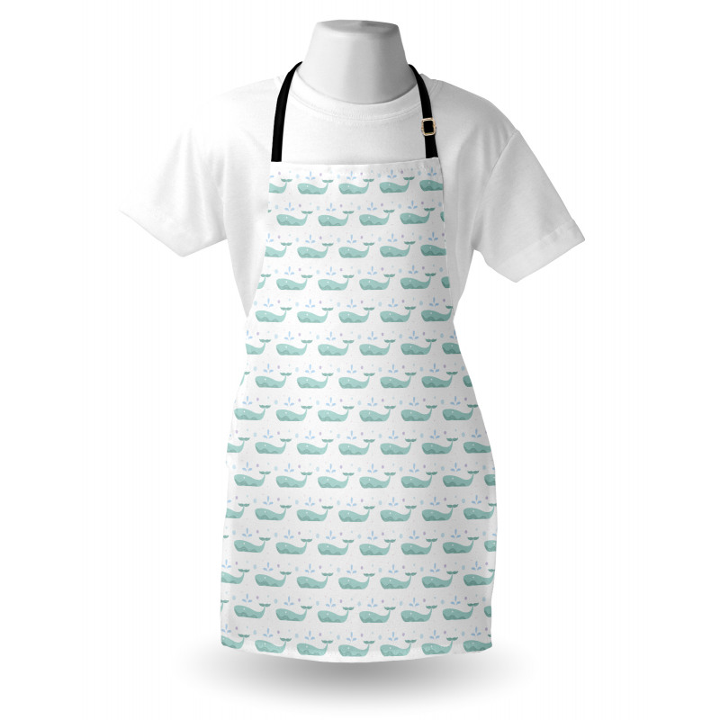 Abstract Marine Mammal Art Apron