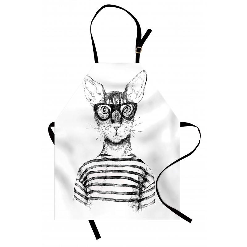 Hipster New Age Cat Apron