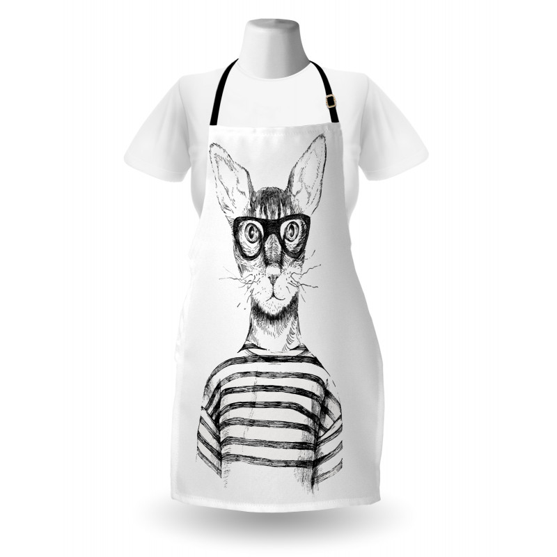 Hipster New Age Cat Apron