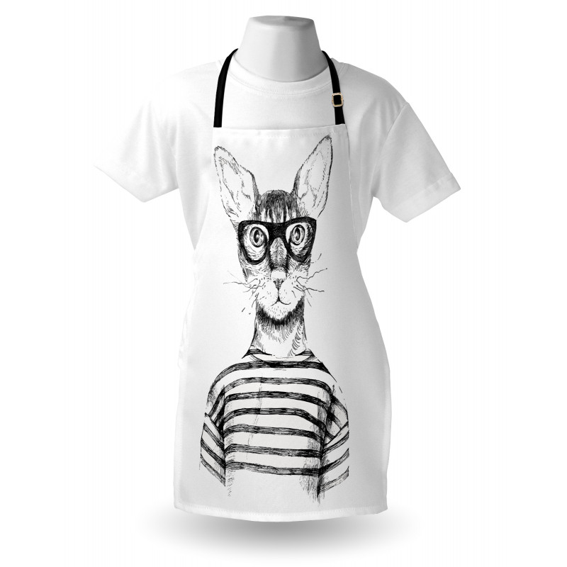 Hipster New Age Cat Apron