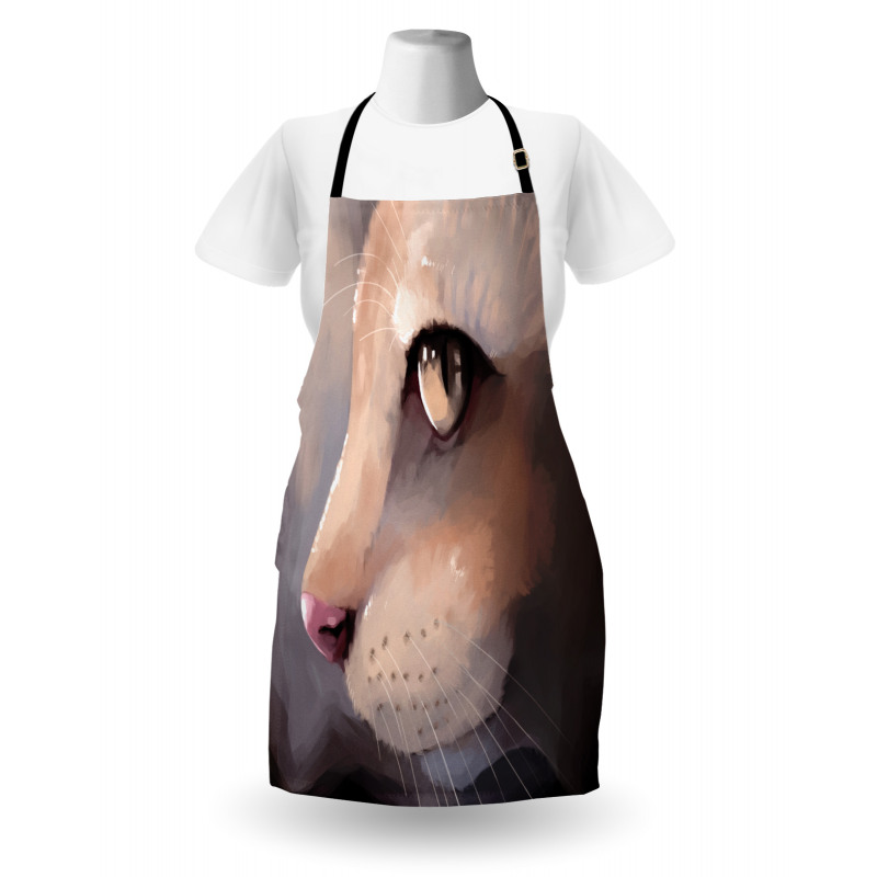 Portrait Kitty Cat Meow Apron