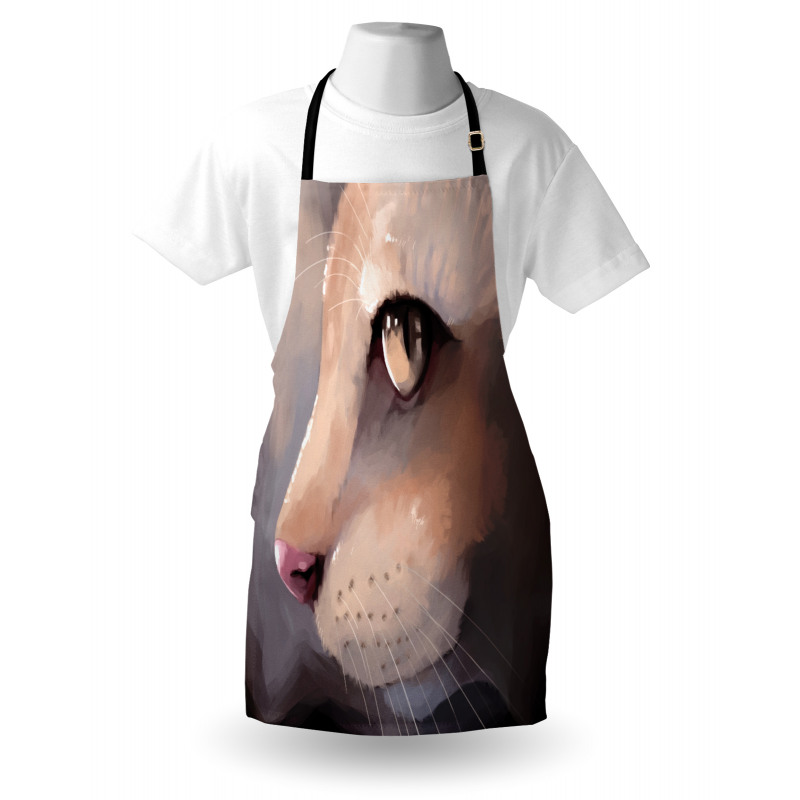 Portrait Kitty Cat Meow Apron