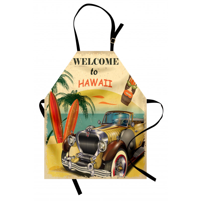 Car Palms Tribal Mask Apron