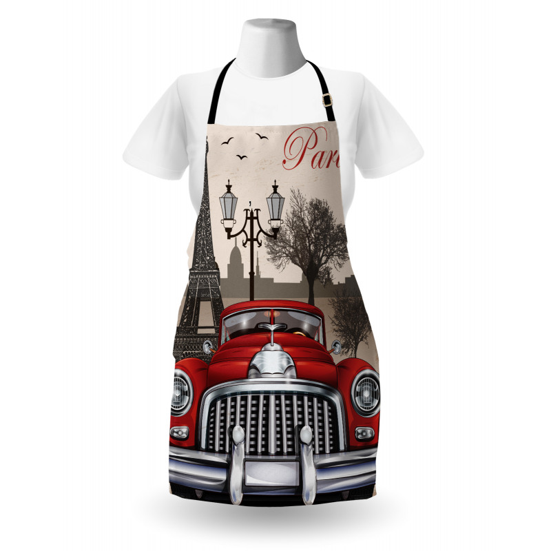 Parisian City Scenery Apron