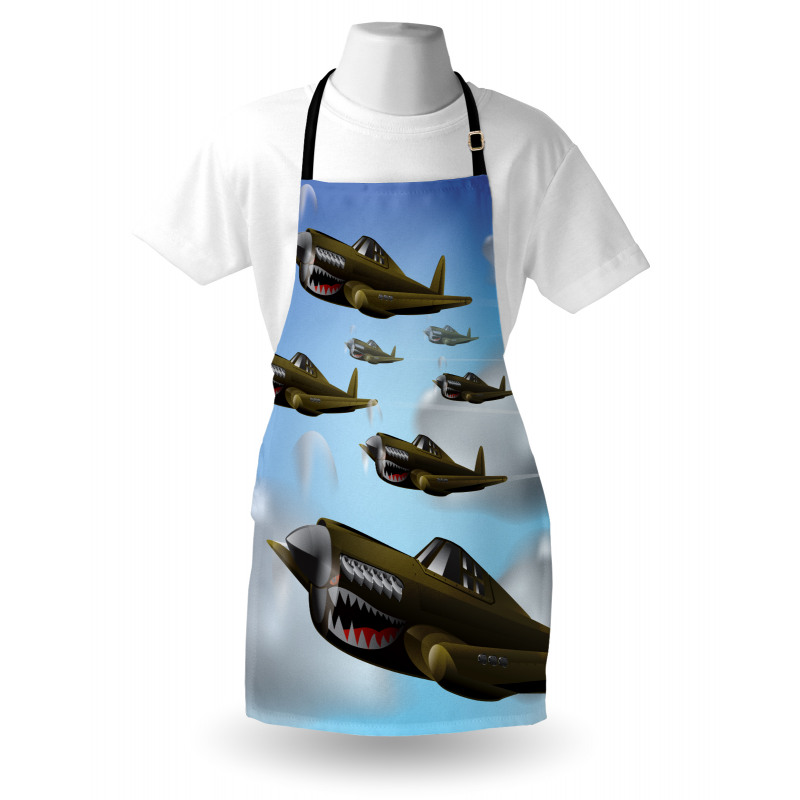 Gökyüzü Mutfak Önlüğü Savaş Uçakları