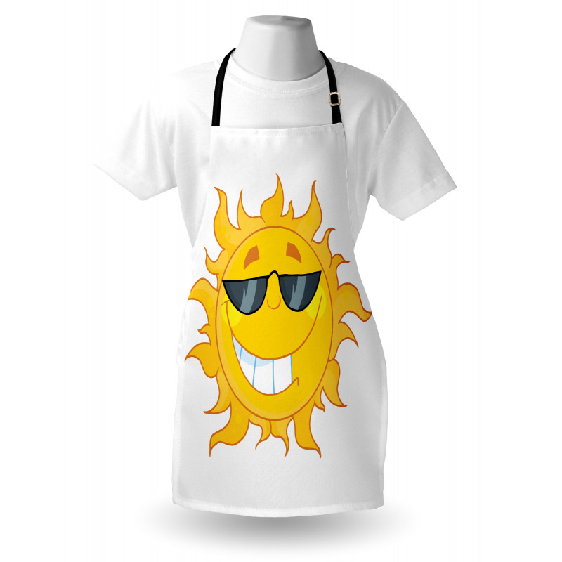 Cheerful Sun Smiling Apron