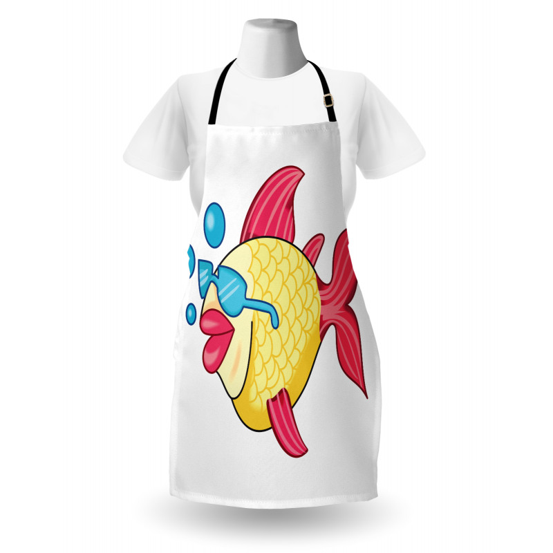 Funny Fish Vacationing Apron