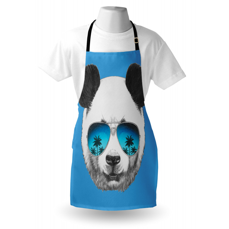 Single Cool Panda Face Apron