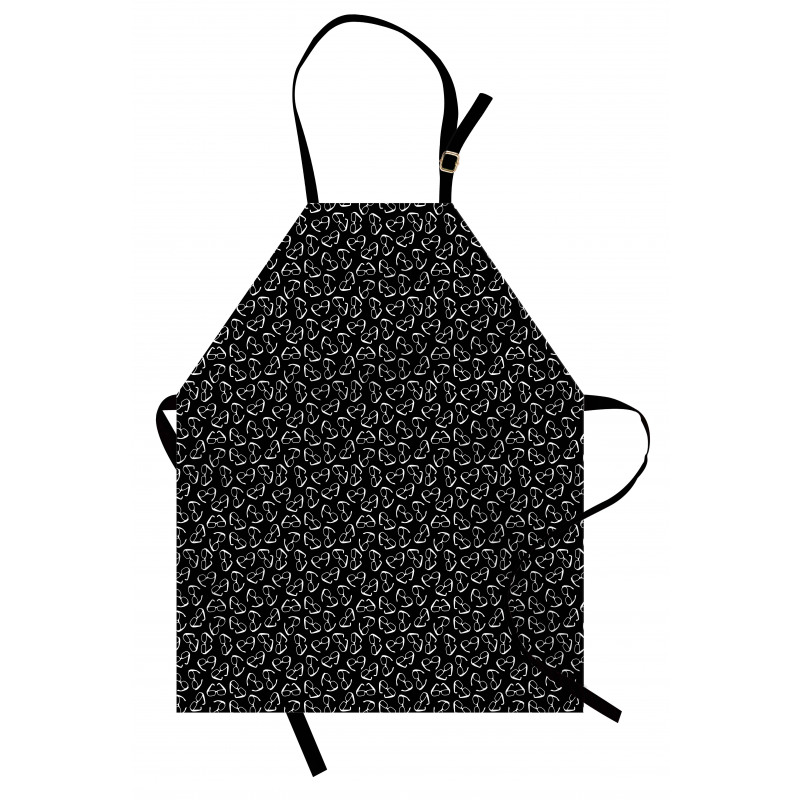 Monochrome Random Shades Apron