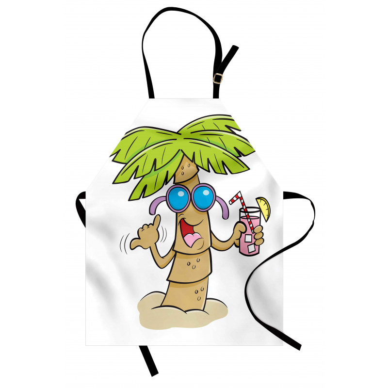 Fun Palm Tree Character Apron