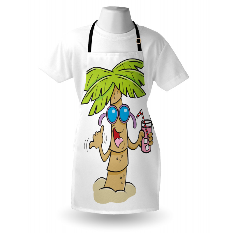 Fun Palm Tree Character Apron