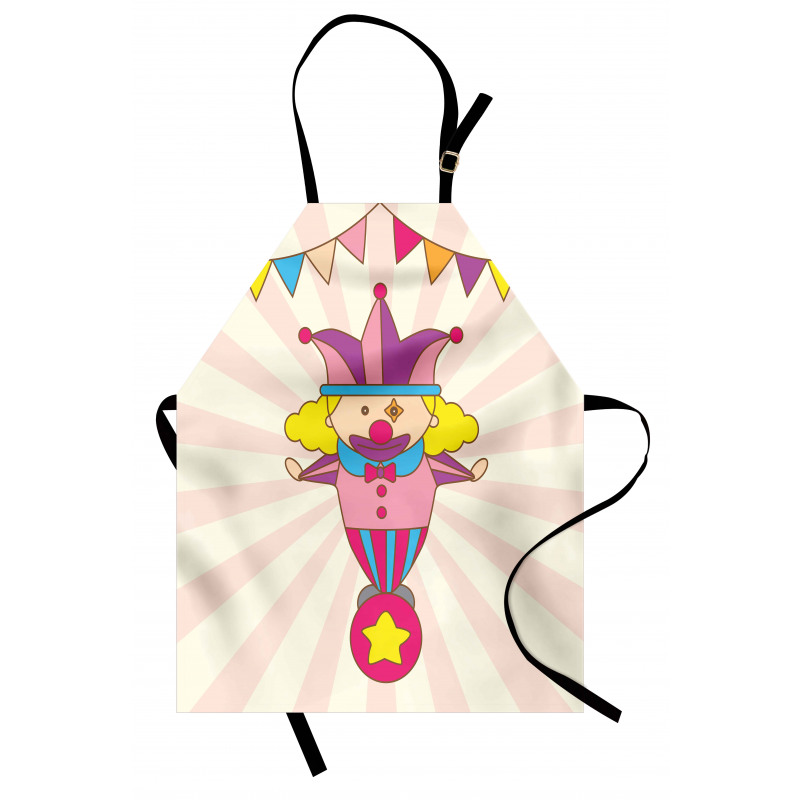 Clown Standing on a Ball Apron