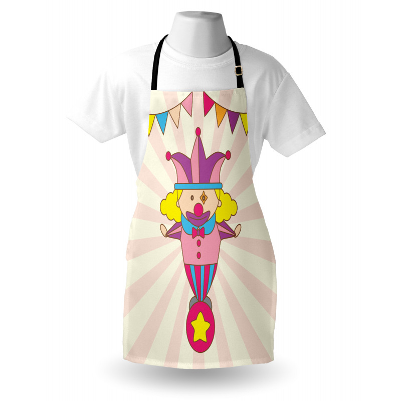 Clown Standing on a Ball Apron