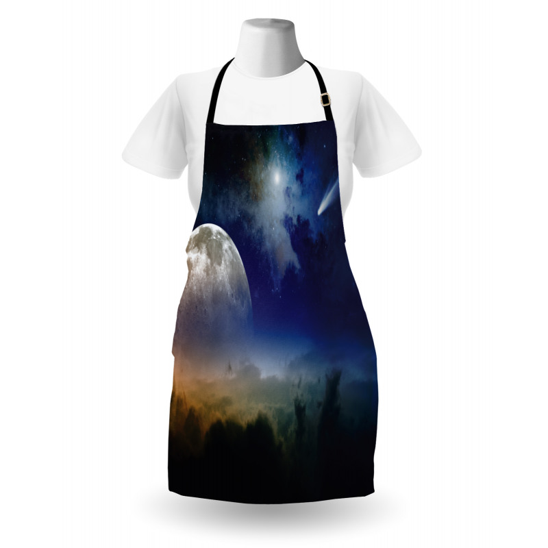 Clouds Full Moon Apron