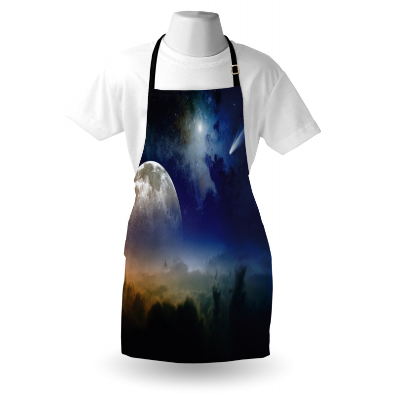 Clouds Full Moon Apron