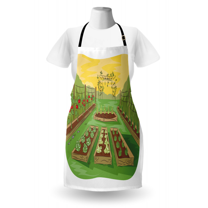 Garden of Fruits Vegetables Apron