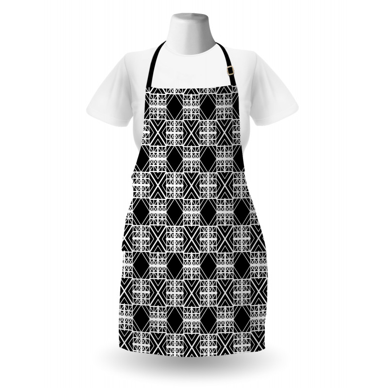 Artwork of Squares Stripes Apron