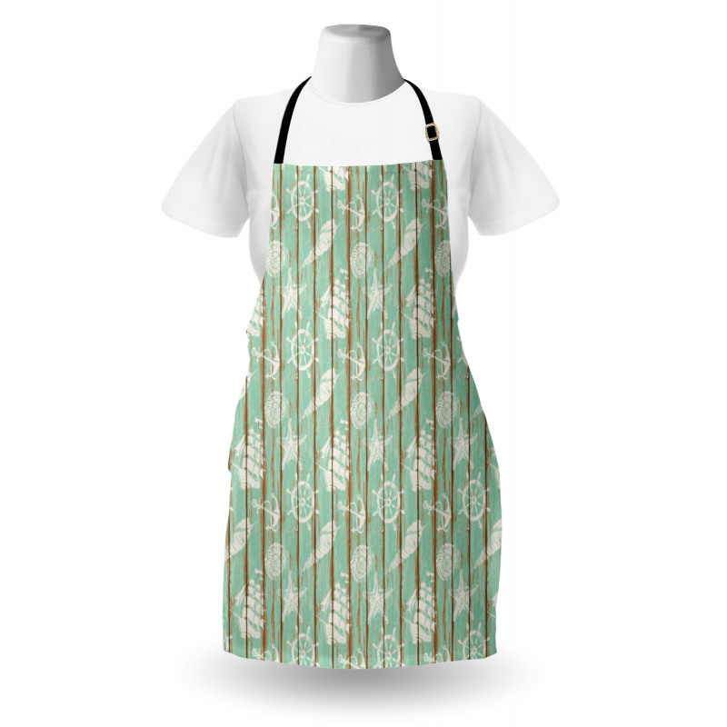 Mint Seashell Sailing Apron