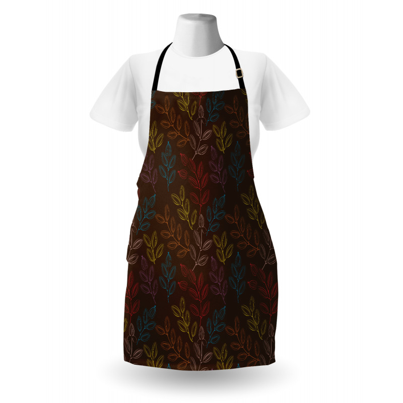 Colorful Branches with Buds Apron