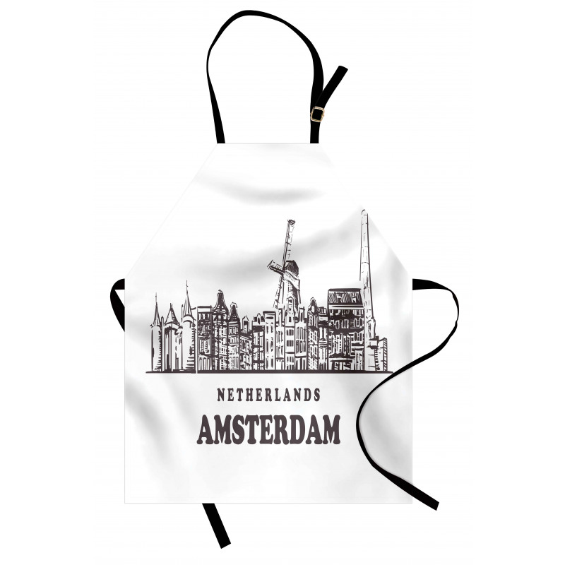 Netherlands City Skyline Apron